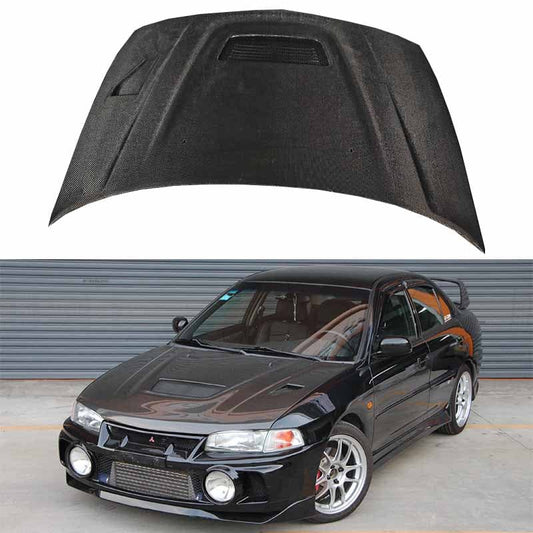 Mitsubishi Evolution 4 OEM Style Vented Hood Bonnet 1996-1997