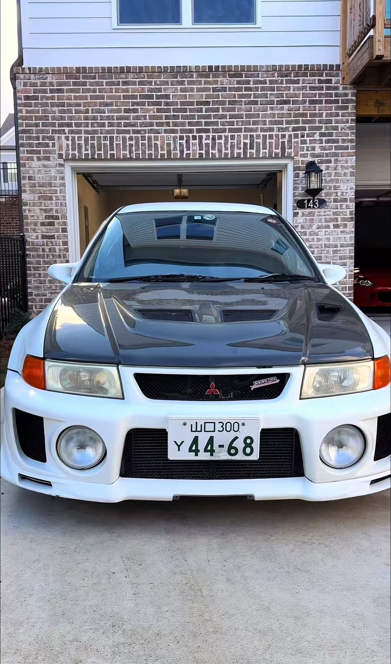 Mitsubishi Evolution 5 6 OEM Style Vented Hood Bonnet 1998-2000