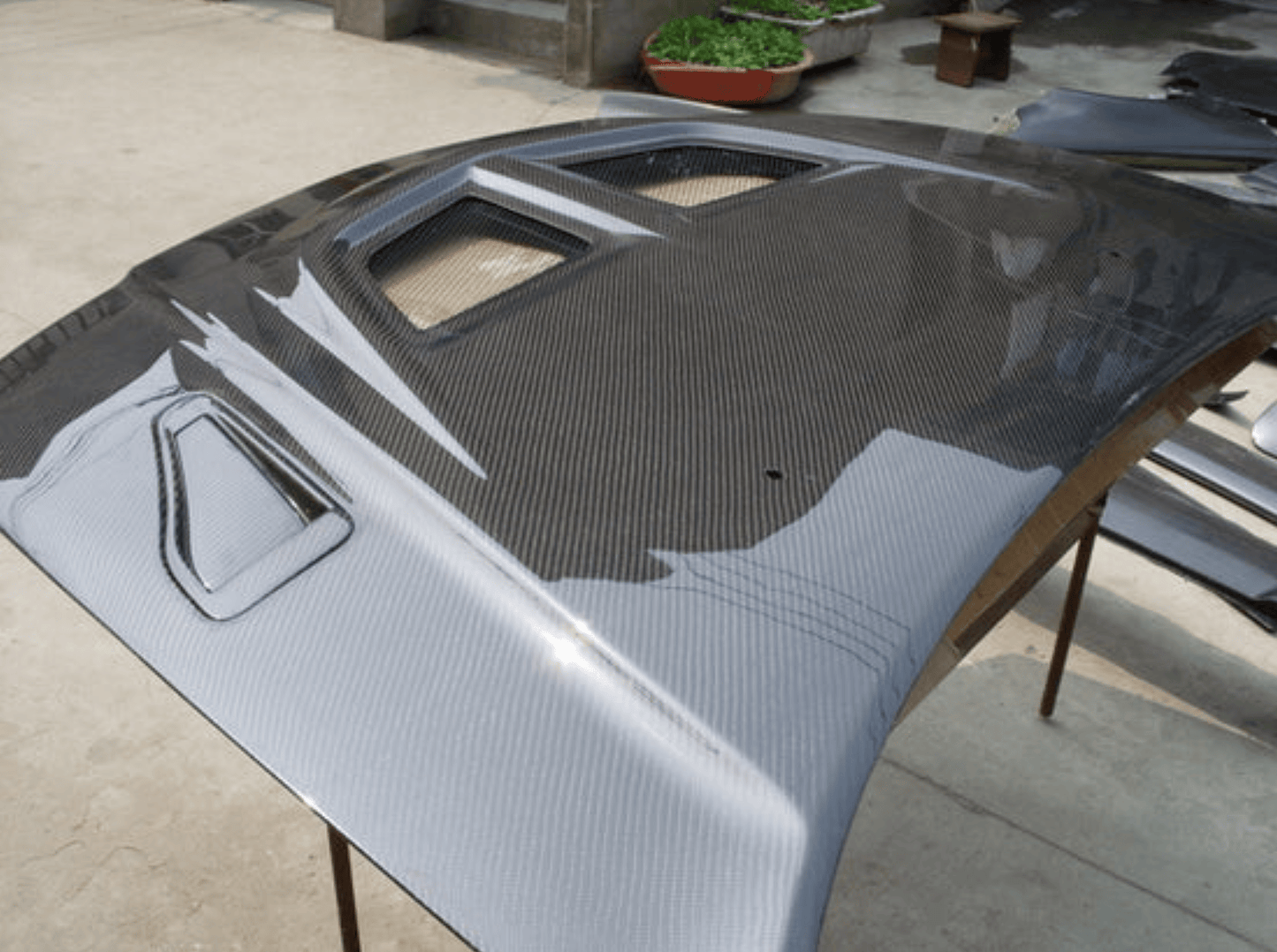 Mitsubishi Evolution 5 6 OEM Style Vented Hood Bonnet 1998-2000