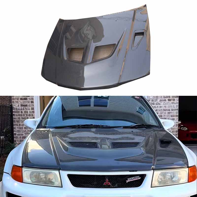 Mitsubishi Evolution 5 6 OEM Style Vented Hood Bonnet 1998-2000