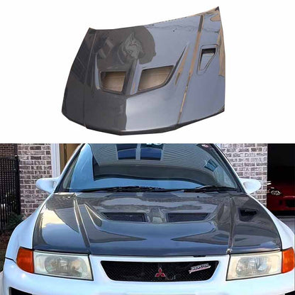 Mitsubishi Evolution 5 6 OEM Style Vented Hood Bonnet 1998-2000