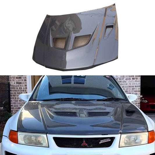 Mitsubishi Evolution 5 6 OEM Style Vented Hood Bonnet 1998-2000