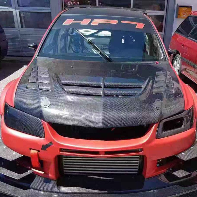 Mitsubishi Evolution EVO 7 8 9 VTX Style Vented Hood Bonnet 2001-2007