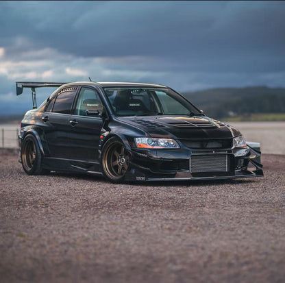 Mitsubishi Evolution EVO 7 8 9 VTX Style Vented Hood Bonnet 2001-2007