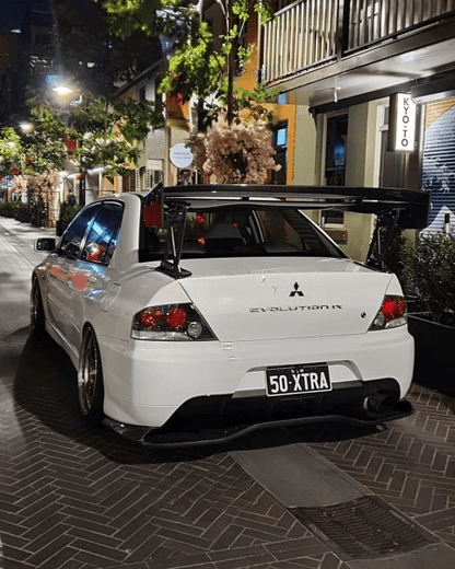 Mitsubishi Evolution Evo 9 Carbon Votex Rear Under Diffuser (Fit 06-11 Civic Fd) Kazento Carbon Parts 车身侧板 Carbon Fiber EVO9-DIF-JDM-CF