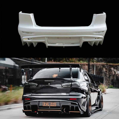 Mitsubishi Evolution EVO X VRS Style Ultimate Rear Bumper 2008-2012