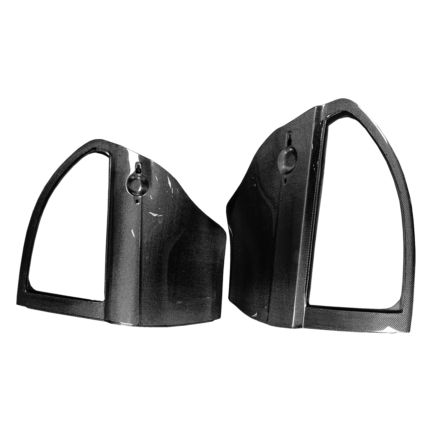 Mitsubishi X EVO 10 CZ4A 07-16 Double Carbon OE Side Outter Door 4pcs Kazento Carbon Parts Carbon Fiber (Double Side Carbon) EVO10-OUTDOOR-OE-2CF
