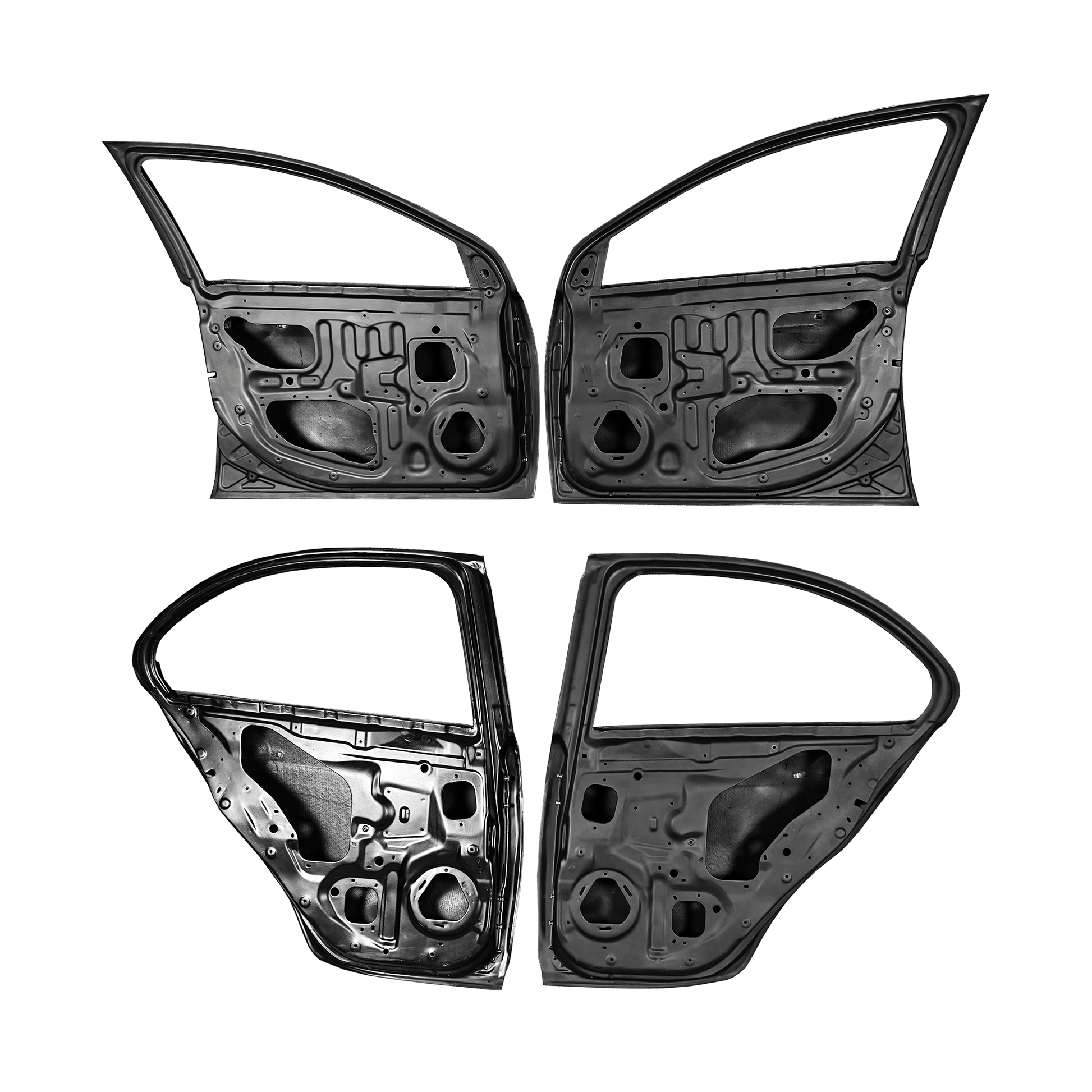 Mitsubishi X EVO 10 CZ4A 07-16 Double Carbon OE Side Outter Door 4pcs Kazento Carbon Parts Carbon Fiber (Double Side Carbon) EVO10-OUTDOOR-OE-2CF