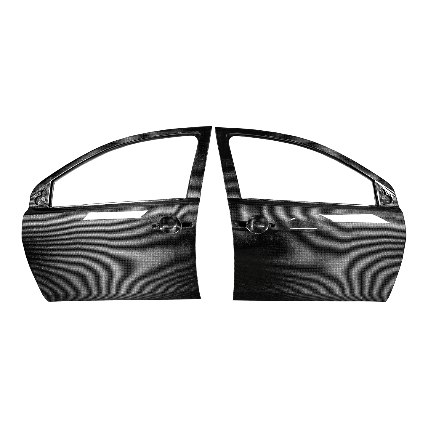 Mitsubishi X EVO 10 CZ4A 07-16 Double Carbon OE Side Outter Door 4pcs Kazento Carbon Parts Carbon Fiber (Double Side Carbon) EVO10-OUTDOOR-OE-2CF