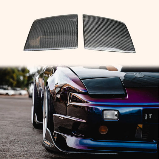 Nissan 180SX RPS13 OEM Style Headlight Covers 1989-1994 Kazento Carbon Parts