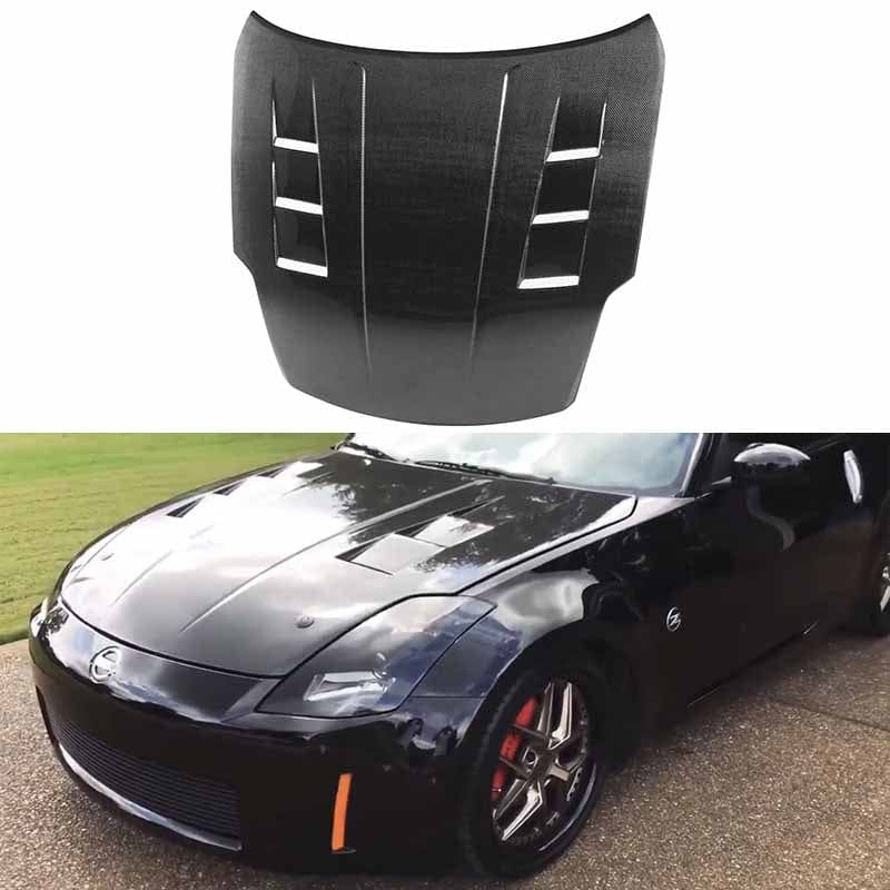Nissan 350Z Z Fairlady Z33 TS Style Vented Hood Bonnet 2003-2006