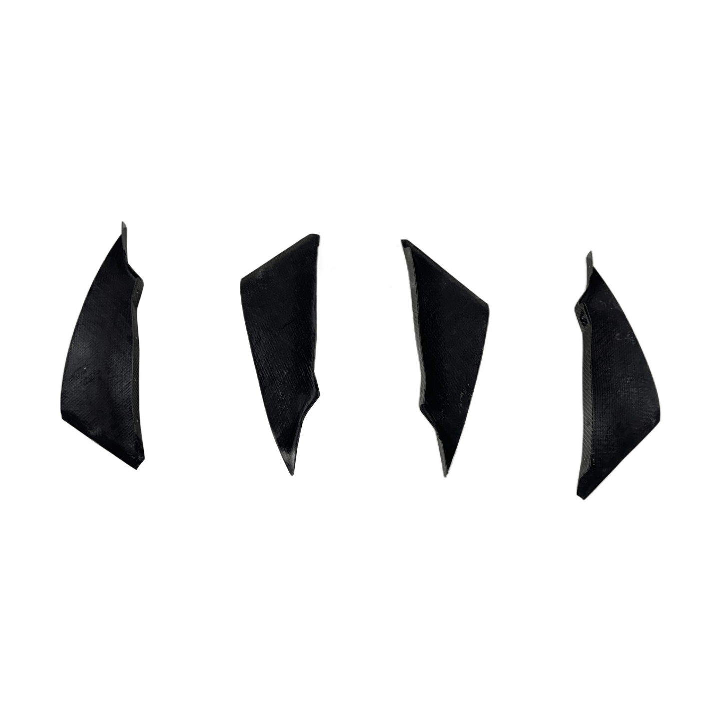 Nissan 350Z Z33 Front Bumper Canard Splitters Addon 4pcs 2003-05 Kazento Carbon Parts 车身侧板 Carbon Fiber 350Z-CANA-4PCS-CF