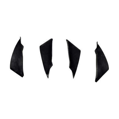 Nissan 350Z Z33 Front Bumper Canard Splitters Addon 4pcs 2003-05 Kazento Carbon Parts 车身侧板 Carbon Fiber 350Z-CANA-4PCS-CF