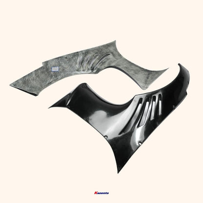 Nissan 350Z Z33 RB Style Front Vented Fenders 2002-2008 Kazento Carbon Parts 车身侧板 Fiber Glass (Unpaint) 350Z-FF-RB2-FRP