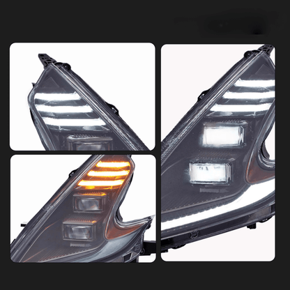 Nissan 370Z Z34 OEM LED Lightning Bolt Head Lights 2008-2021 Pair