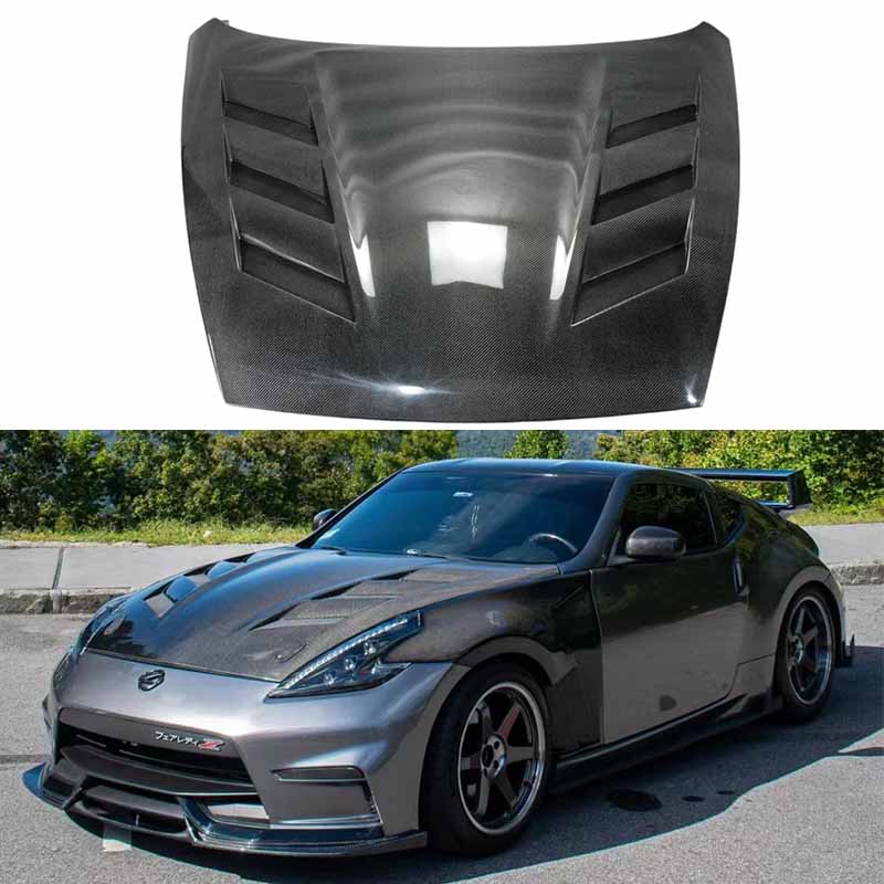 Nissan Fairlady Z34 370Z AMS Style Vented Hood Bonnet 2009-2020