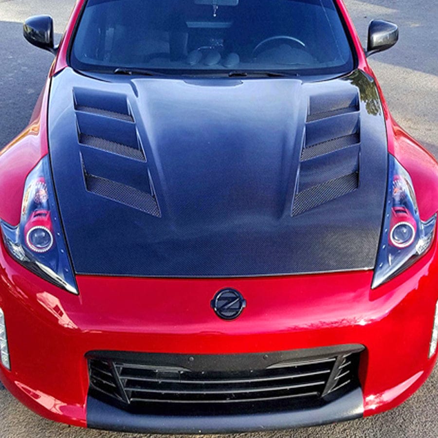 Nissan Fairlady Z34 370Z AMS Style Vented Hood Bonnet 2009-2020