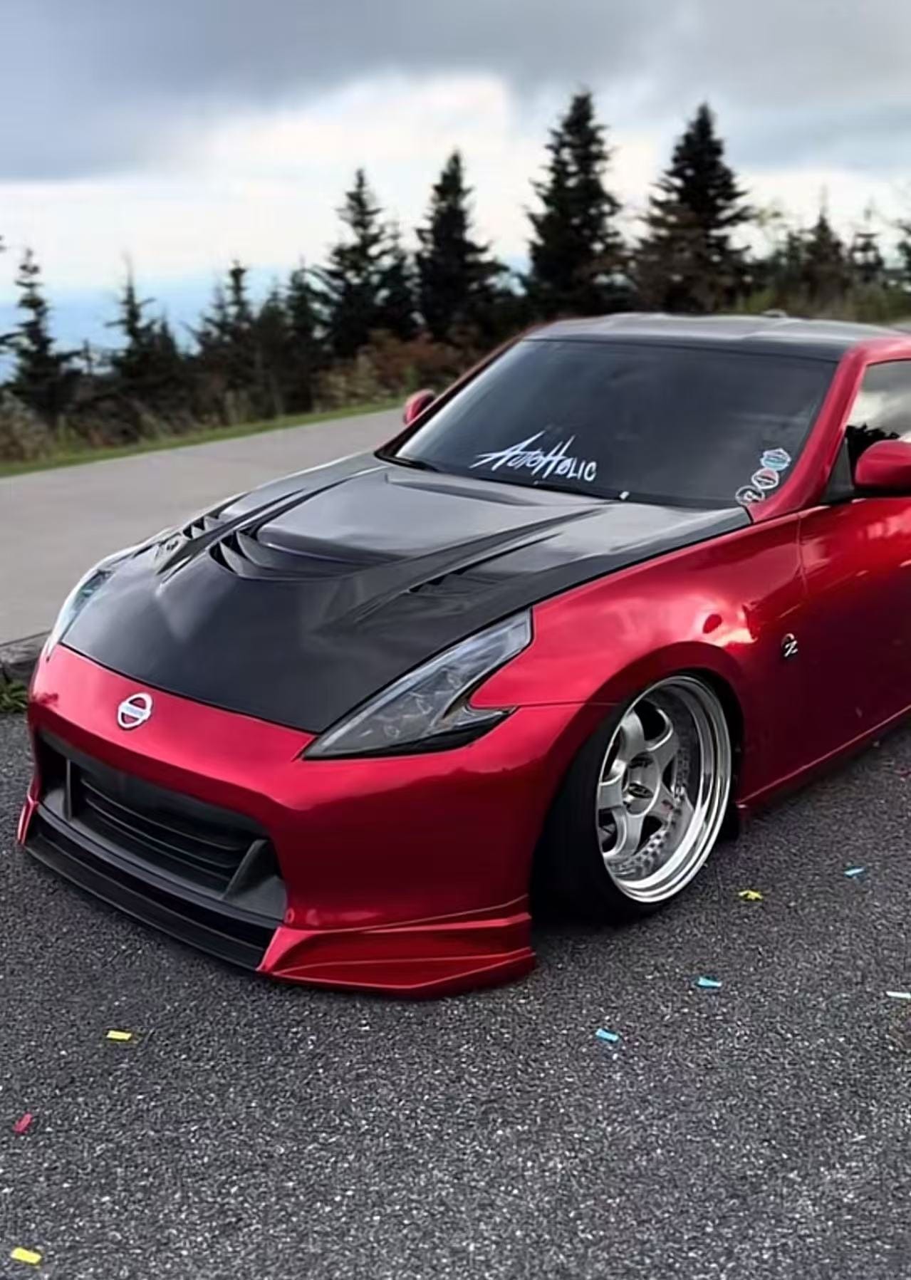 Nissan Fairlady Z34 370Z MBJ Style Vented Hood Bonnet 2009-2020