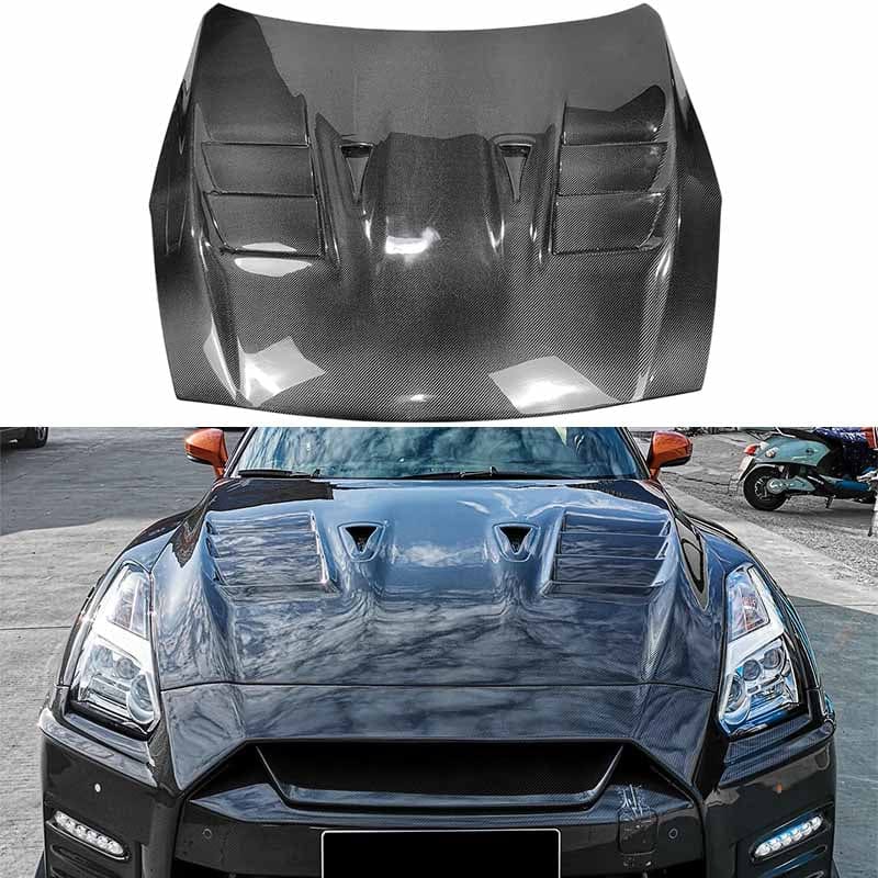 Nissan GTR R35 CBA DBA EBA TS Style Vented Hood Bonnet 2008-2022