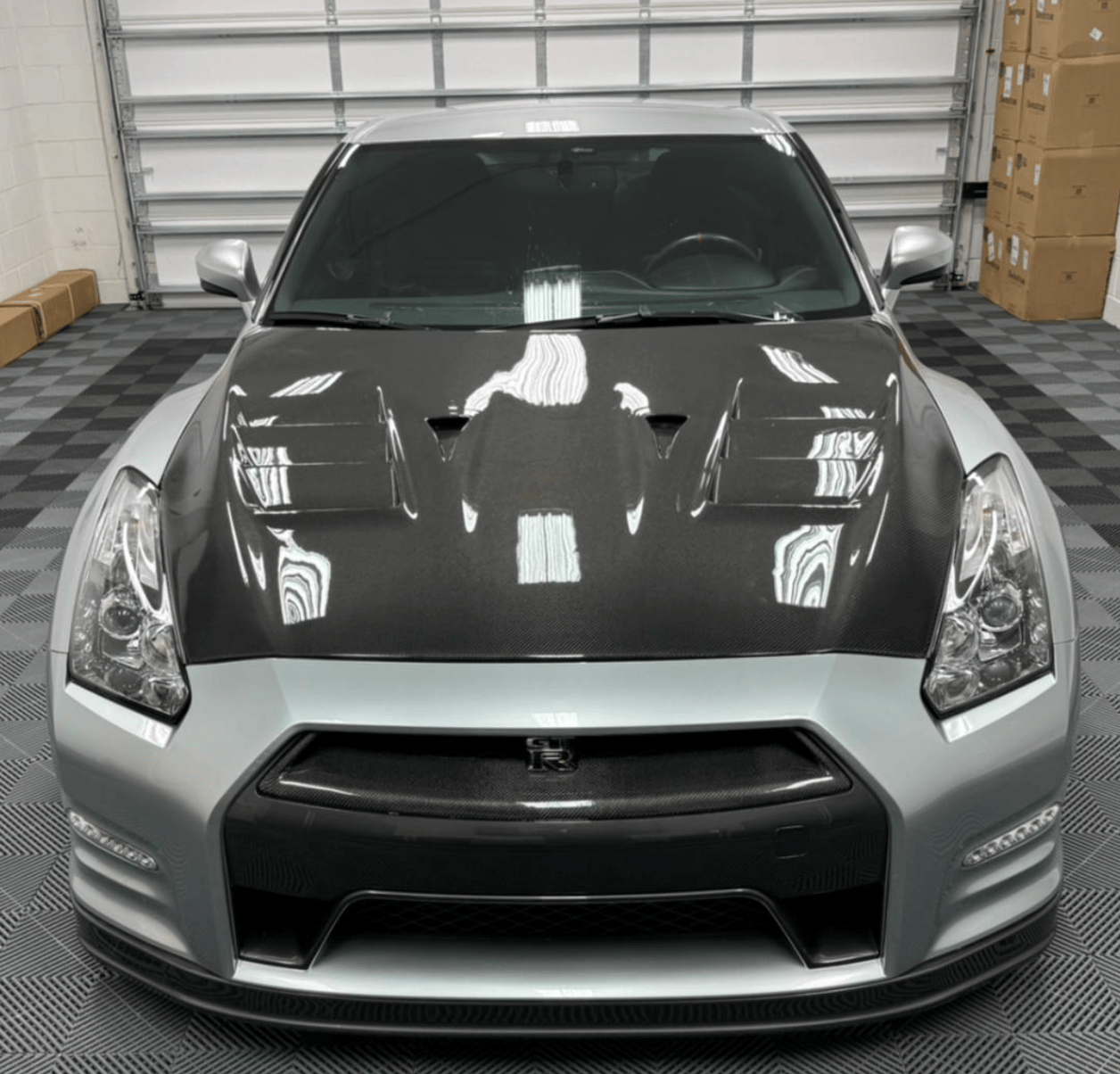 Nissan GTR R35 CBA DBA EBA TS Style Vented Hood Bonnet 2008-2022