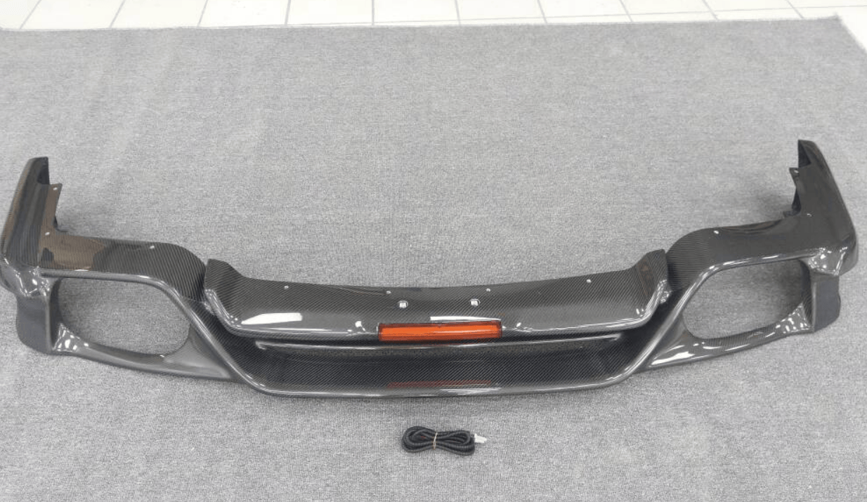 Nissan GTR R35 CBA DBA TS Style Rear Bumper Lip With Light 2007-2016