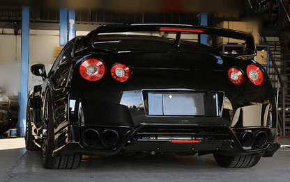Nissan GTR R35 CBA DBA TS Style Rear Bumper Lip With Light 2007-2016