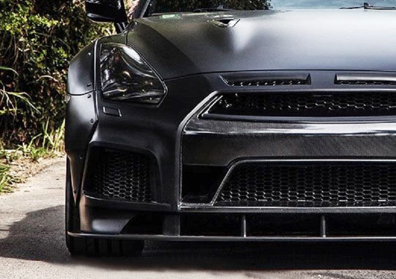Nissan GTR R35 WALD Style Front Bumper Nose Trim 2012-2018