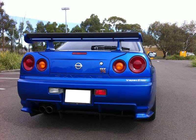 Nissan R34 GTR BNR34 N Type Rear Spoiler Blade gurney flap 1999-2002