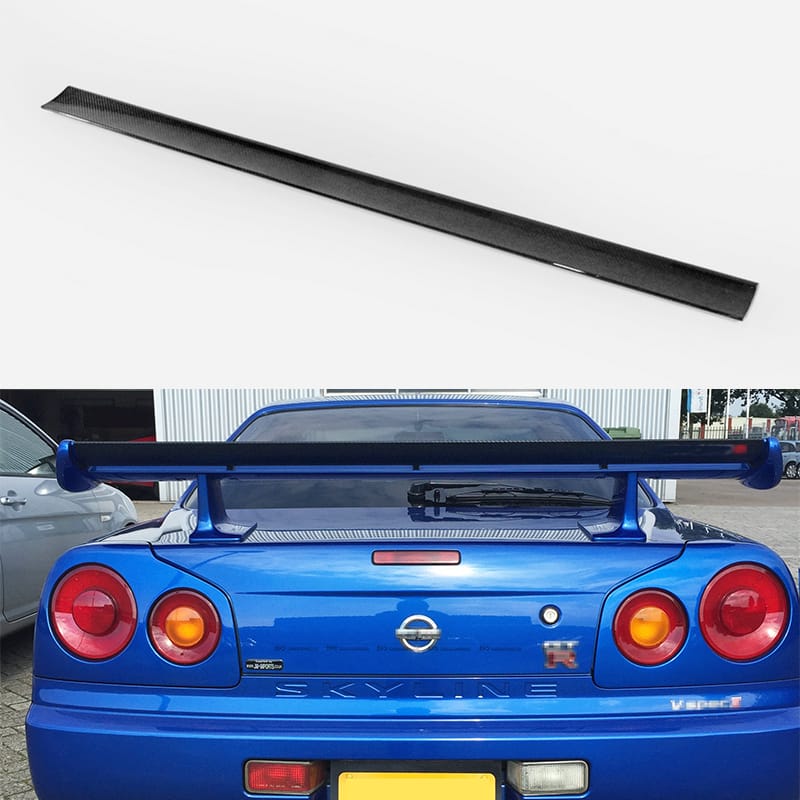 Nissan R34 GTR BNR34 N Type Rear Spoiler Blade gurney flap 1999-2002