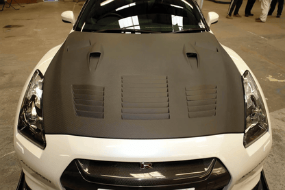 Nissan R35 GTR CBA DBA GTII Style Vented Hood Bonnet 2008-2015