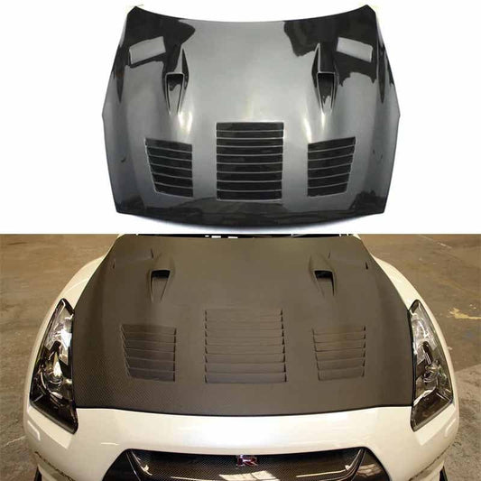 Nissan R35 GTR CBA DBA GTII Style Vented Hood Bonnet 2008-2015