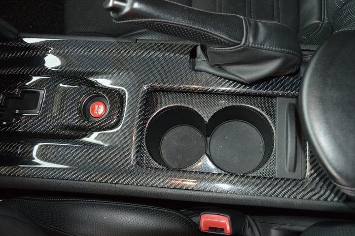 Nissan R35 GTR Interior Cup Holder Cover Panel (LHD Only) 2008-2016 Kazento Carbon Parts 车身侧板