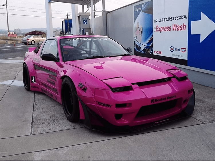 NISSAN S13 180SX ROCKET BUNNY STYLE FRONT BUMPER CANARDS 1989-1998