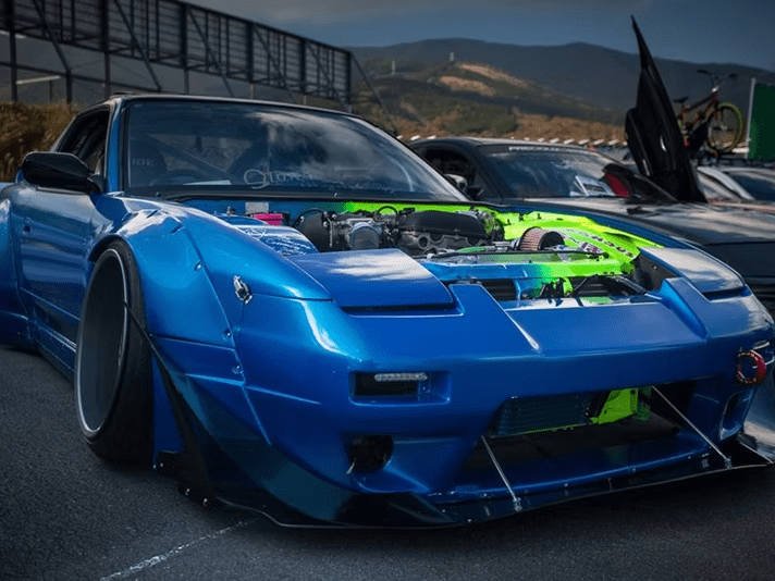 NISSAN S13 180SX ROCKET BUNNY STYLE FRONT BUMPER CANARDS 1989-1998