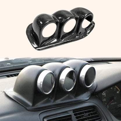 Nissan S14 S14A Uras Type Dash Mount Triple Gauge Pod 60mm(RHD) Kazento Carbon Parts
