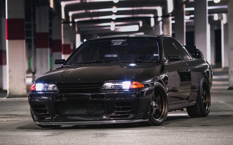 Nissan Skyline R32 GTR ABF Front Lip 1989-1994 Kazento Carbon Parts 车身侧板