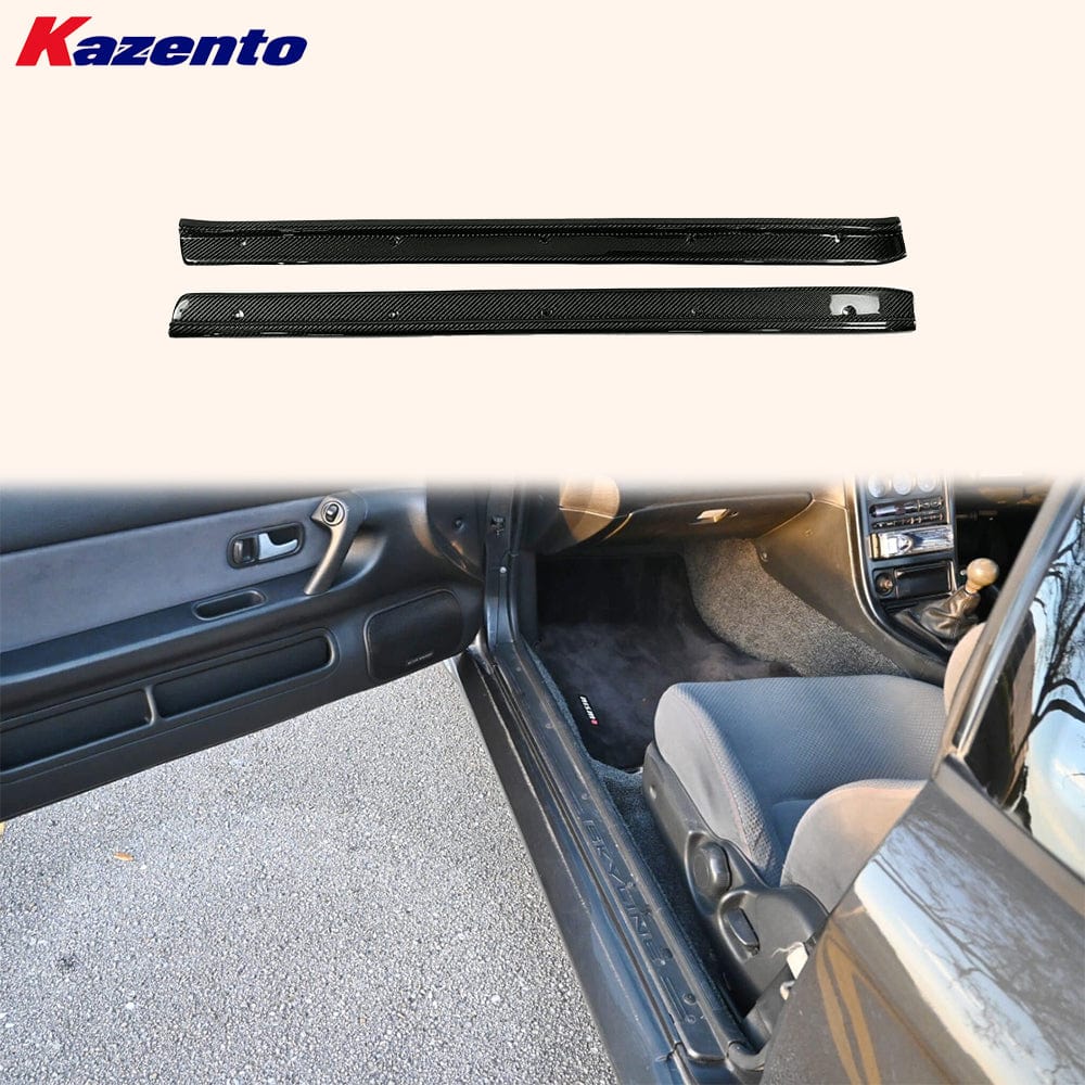 Nissan Skyline R32 GTR GTS Side Door Sill Plates 1989-1993 Kazento Carbon Parts 车身侧板 Carbon Fiber R32-DS-CF