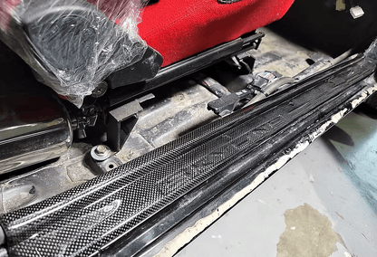 Nissan Skyline R32 GTR GTS Side Door Sill Plates 1989-1993 Kazento Carbon Parts 车身侧板 Carbon Fiber R32-DS-CF