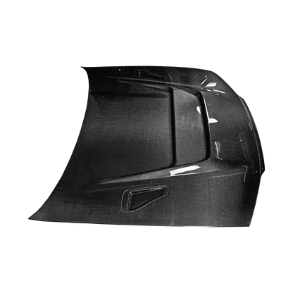 Nissan Skyline R32 GTR Only 89-94 Carbon D Style Front Vented Hood Kazento Carbon Parts Bonnets/Hoods Carbon Fiber R32GTR-HOOD-D-CF