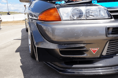 Nissan Skyline R32 GTR TBO Style Front Canards 1989-1993 Kazento Carbon Parts 车身侧板
