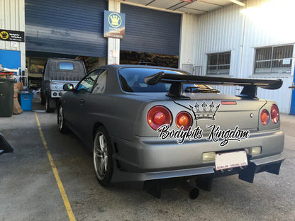 Nissan Skyline R34 GTR GTT OEM Rear Spoiler With Blade+Caps 1999-2002
