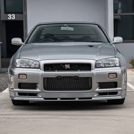 Nissan Skyline R34 GTR V-Spec II Style Front Vented Hood Bonnet Kazento Carbon Parts Bonnets/Hoods