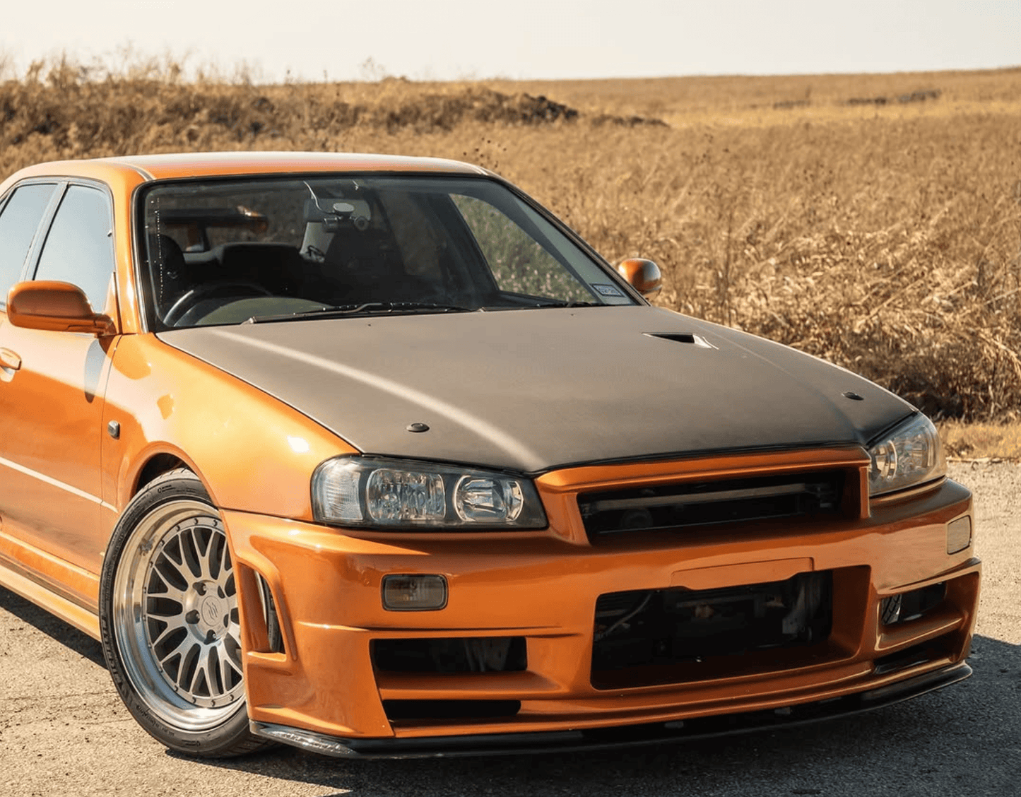 Nissan Skyline R34 GTR V-Spec II Style Front Vented Hood Bonnet