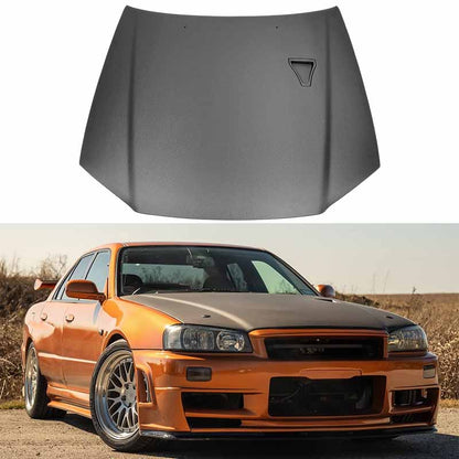 Nissan Skyline R34 GTR V-Spec II Style Front Vented Hood Bonnet