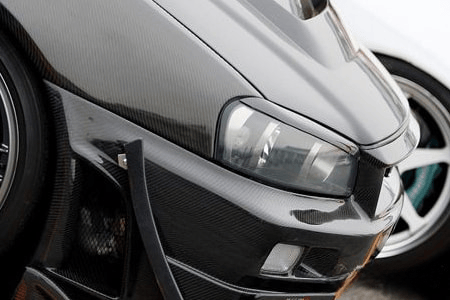 Nissan Skyline R34 GTT GTR Eye Lid 1999-2002 Kazento Carbon Parts 车身侧板