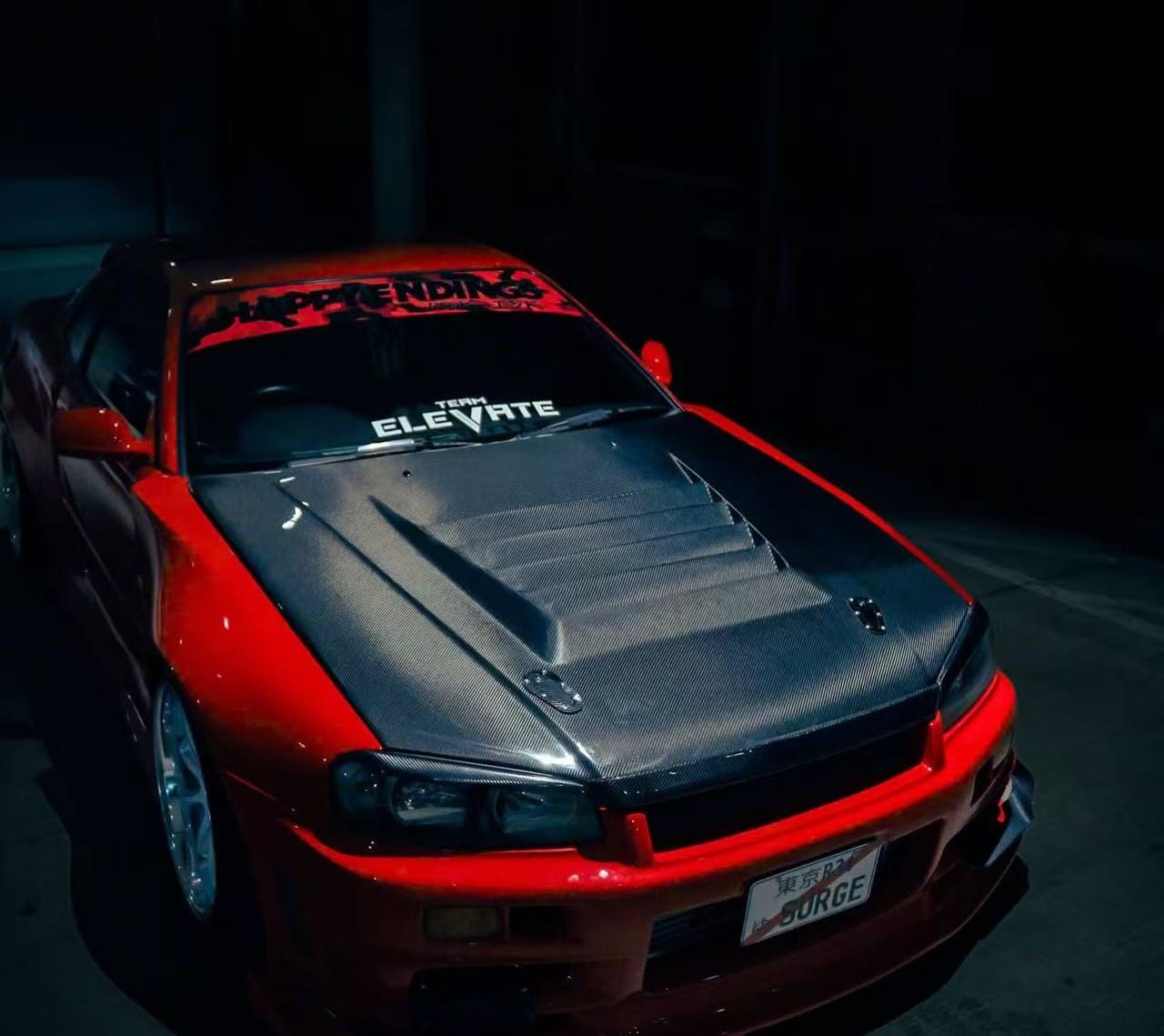 Nissan Skyline R34 GTT NISMO Style Vented Hood Bonnet 1999-2002