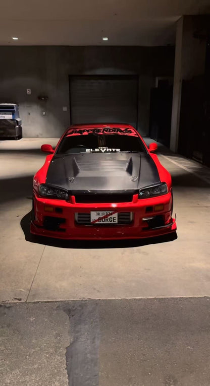 Nissan Skyline R34 GTT NISMO Style Vented Hood Bonnet 1999-2002