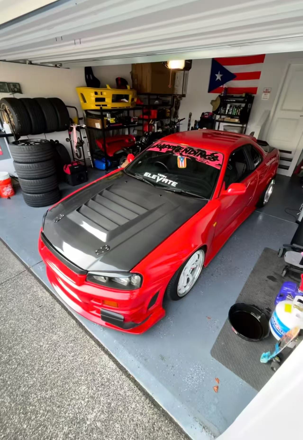 Nissan Skyline R34 GTT NISMO Style Vented Hood Bonnet 1999-2002