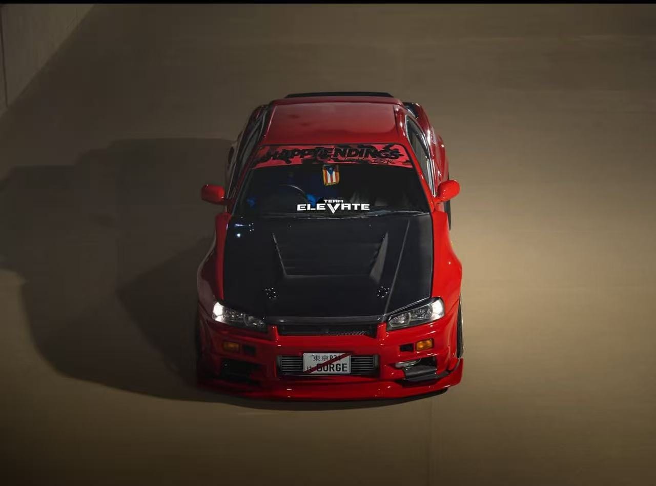 Nissan Skyline R34 GTT NISMO Style Vented Hood Bonnet 1999-2002