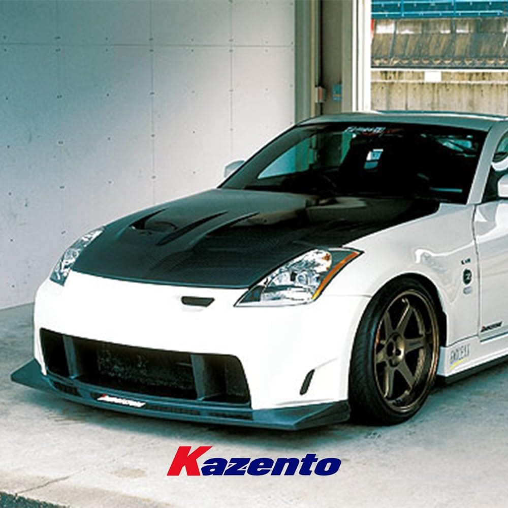 Nissan Z33 350Z ING Style Front Bumper Body Kits 2002-2008 Kazento Carbon Parts 车身侧板 Fiber Glass (Unpaint) 350Z-FB-ING-FRP